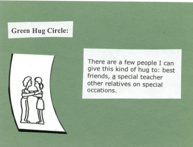 Green - best friends, special teacher, relatives on special occasions.